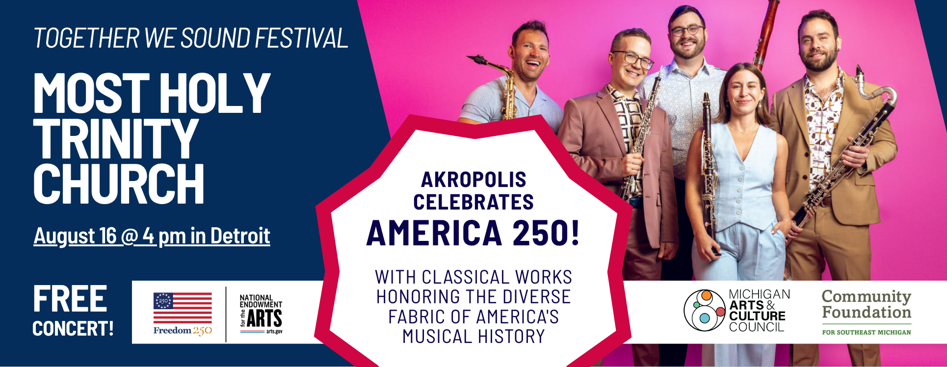 Together We Sound Festival: Akropolis Celebrates America 250!